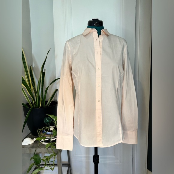 J.Crew 365 NWT Button Down Shirt women’s light pink 10 tall - Picture 1 of 9